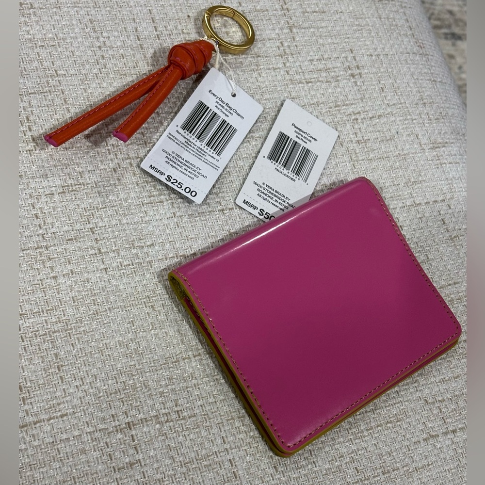 Vera Bradley Every Day Bag Charm & Passport Cover